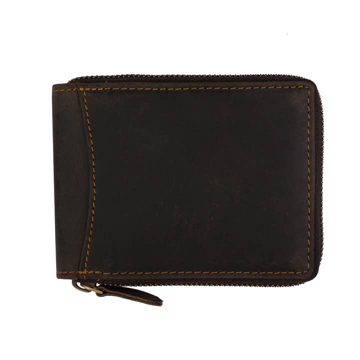 Red RFID Zip Wallet - Distractions Clothing