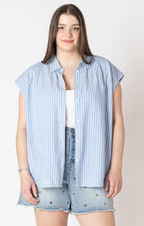 Reese Stripe Curvy Shirt - Distractions Clothing