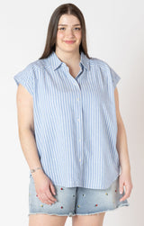 Reese Stripe Curvy Shirt - Distractions Clothing