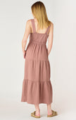 Rose Textured Midi Dress - Distractions Clothing