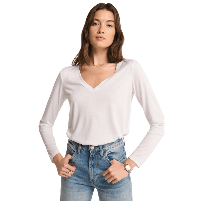 Sammie V - neck Long Sleeve Top - Distractions Clothing