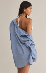 Seaport Striped Button Up Shirt - Distractions Clothing
