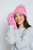 Snowflake Sherpa Lined Rib Beanie - Distractions Clothing