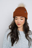 Snowflake Sherpa Lined Rib Beanie - Distractions Clothing