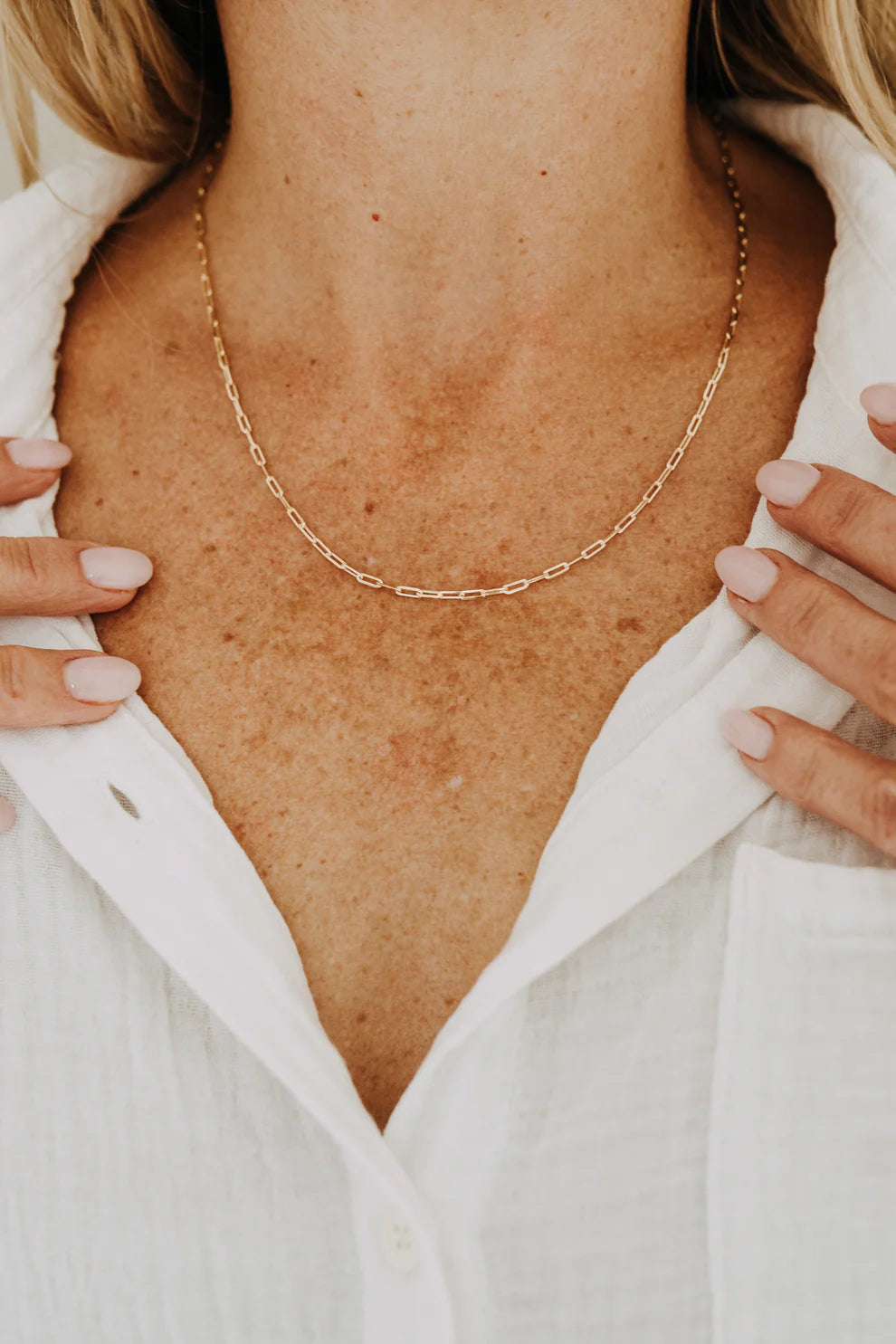 Sydney Rose paperclip necklace