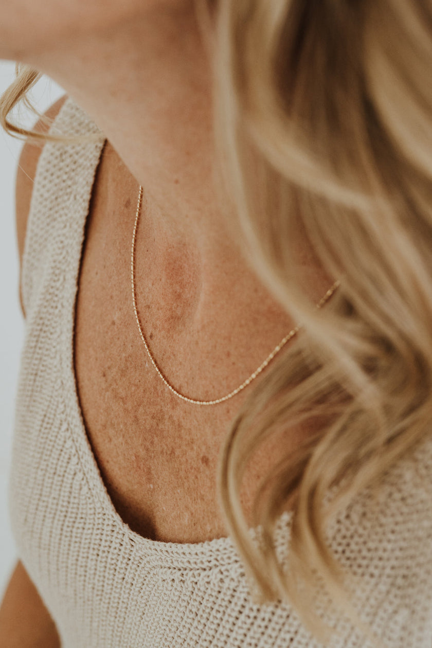 Dainty Ball Bar Chain