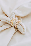 Sydney rose ribbon hoops gold