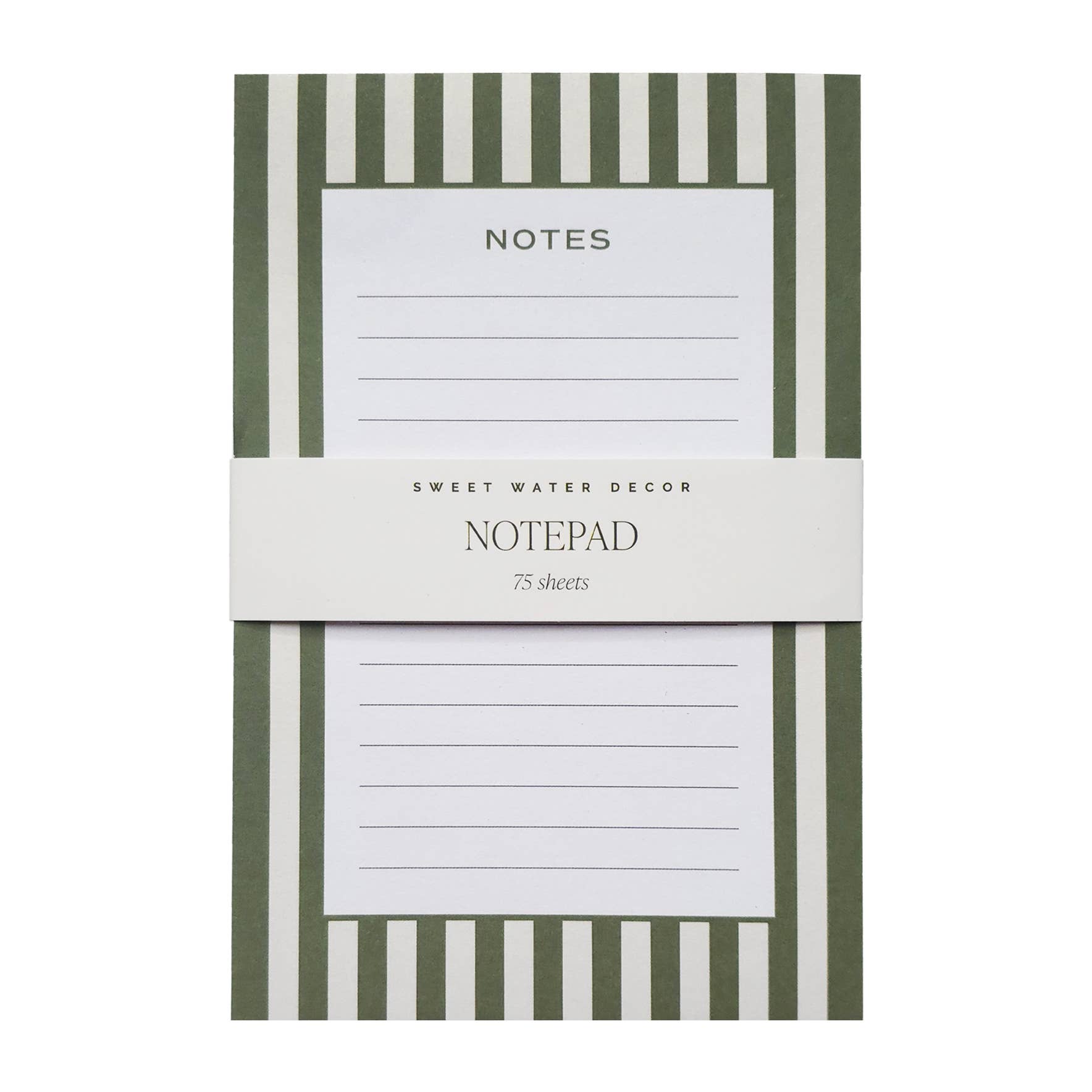 Striped Notepad - Distractions Clothing