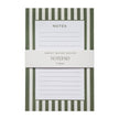 Striped Notepad - Distractions Clothing