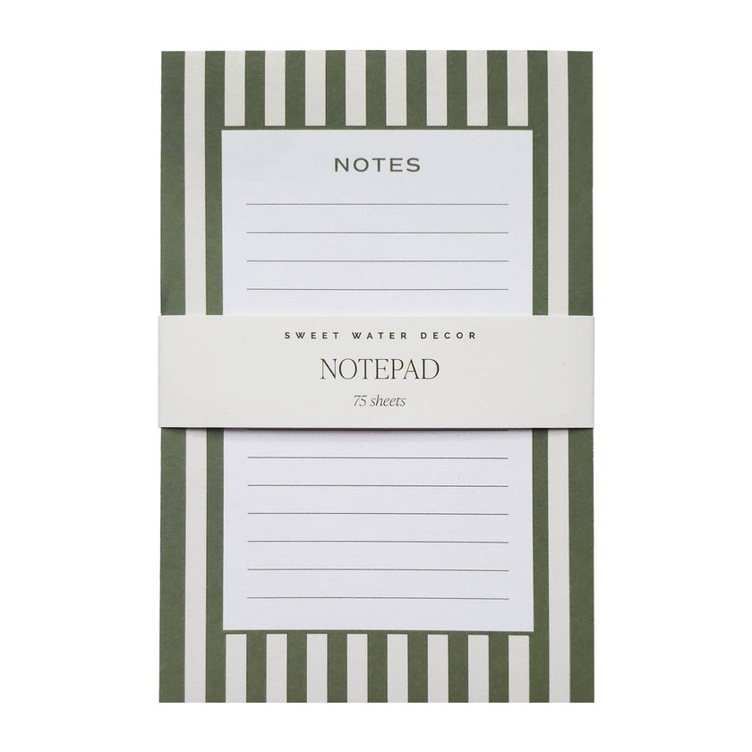 Striped Notepad - Distractions Clothing