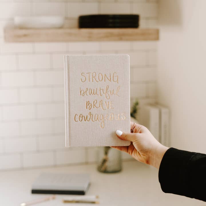 Strong Beautiful Brave Courageous Journal - Distractions Clothing