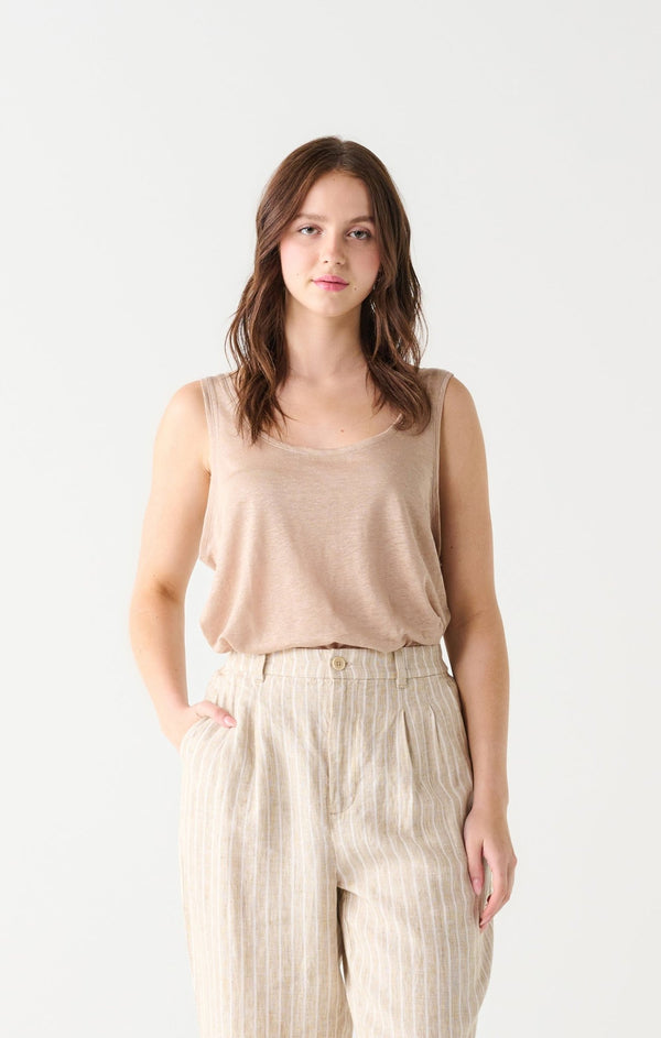 Talia Linen Tank - Distractions Clothing