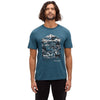 Ten Tree Winter Mountain Tops T-Shirt teal heather/pale oak