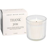 Thank You Ribbed Candle - Distractions Clothing