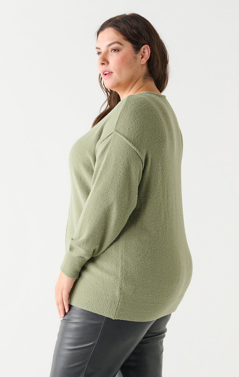 Soft Sage Curvy Sweater