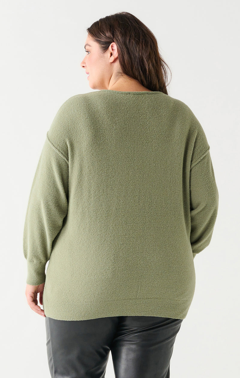 Soft Sage Curvy Sweater