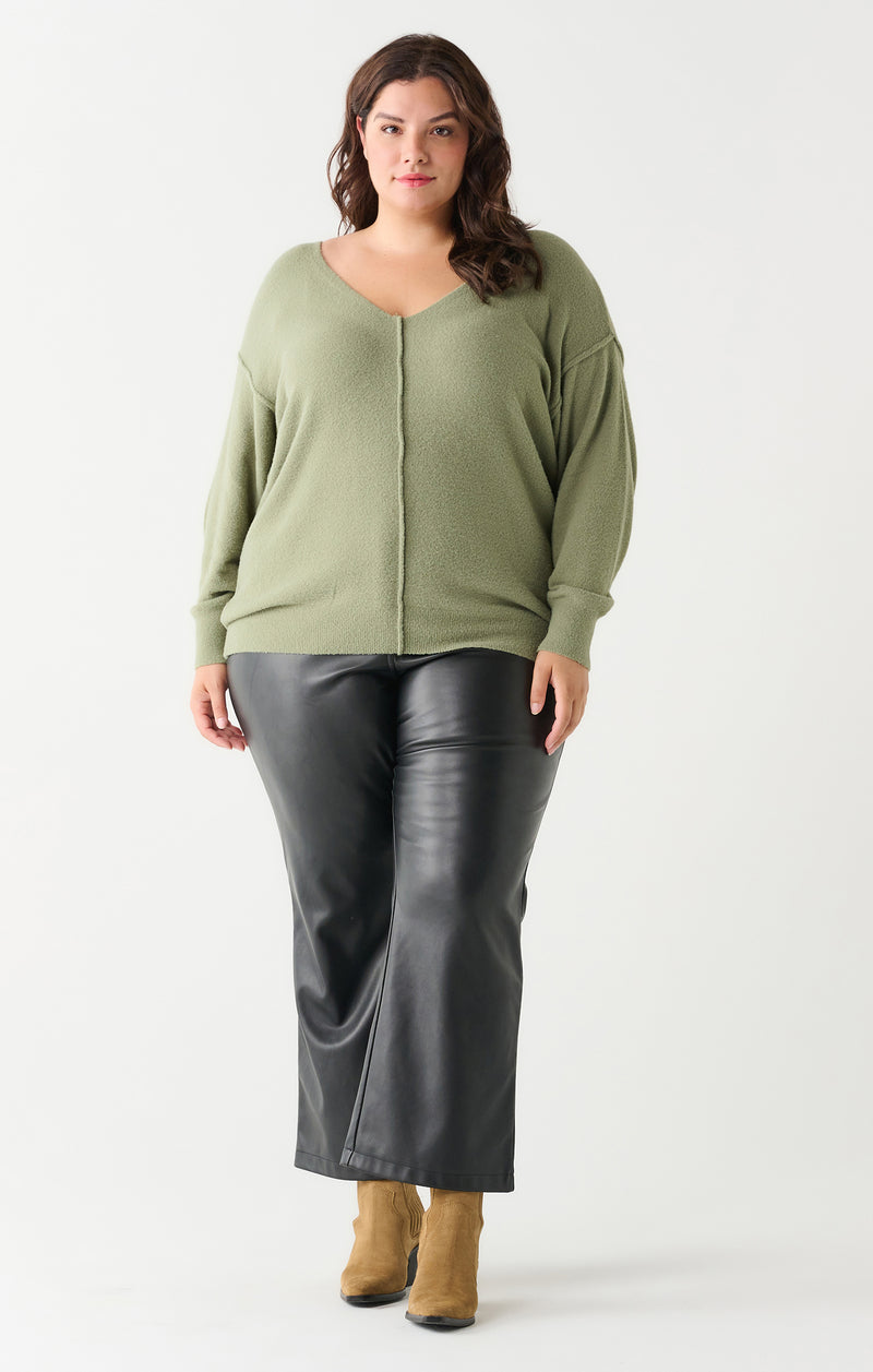 Soft Sage Curvy Sweater