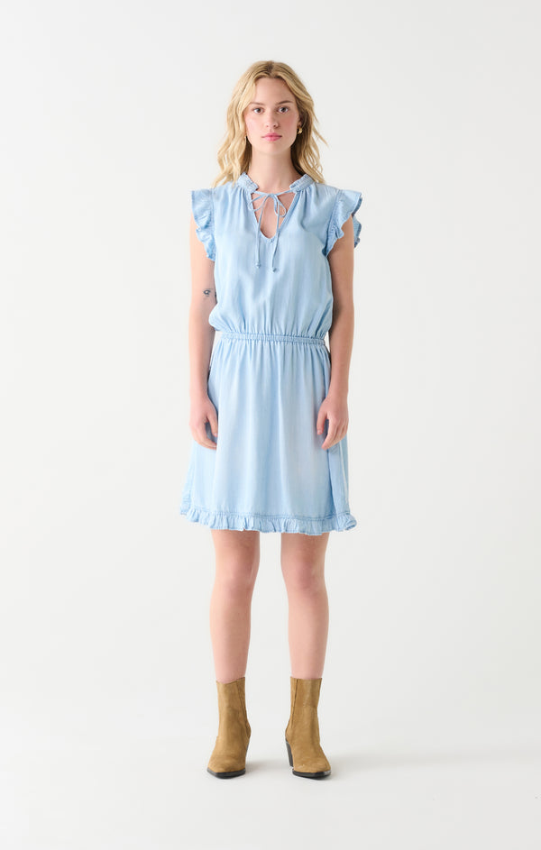 Evelyn Ruffle Mini Dress
