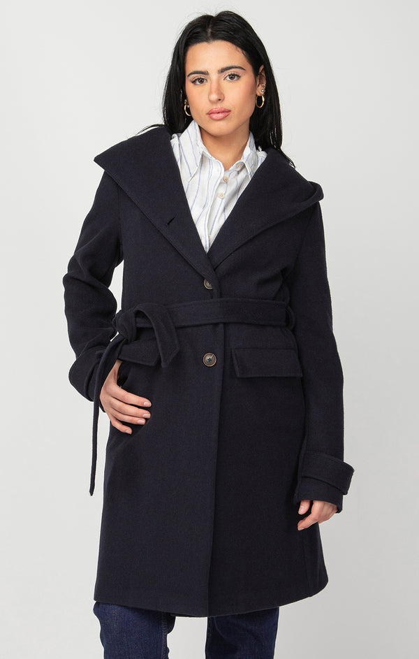 Oxford Hooded Trench Coat