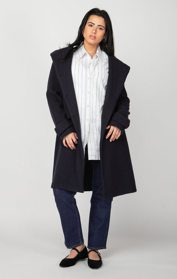 Oxford Hooded Trench Coat