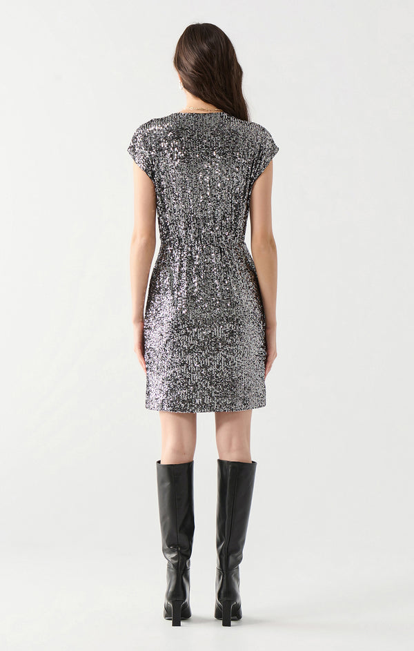 Aurora Sequin Wrap Dress