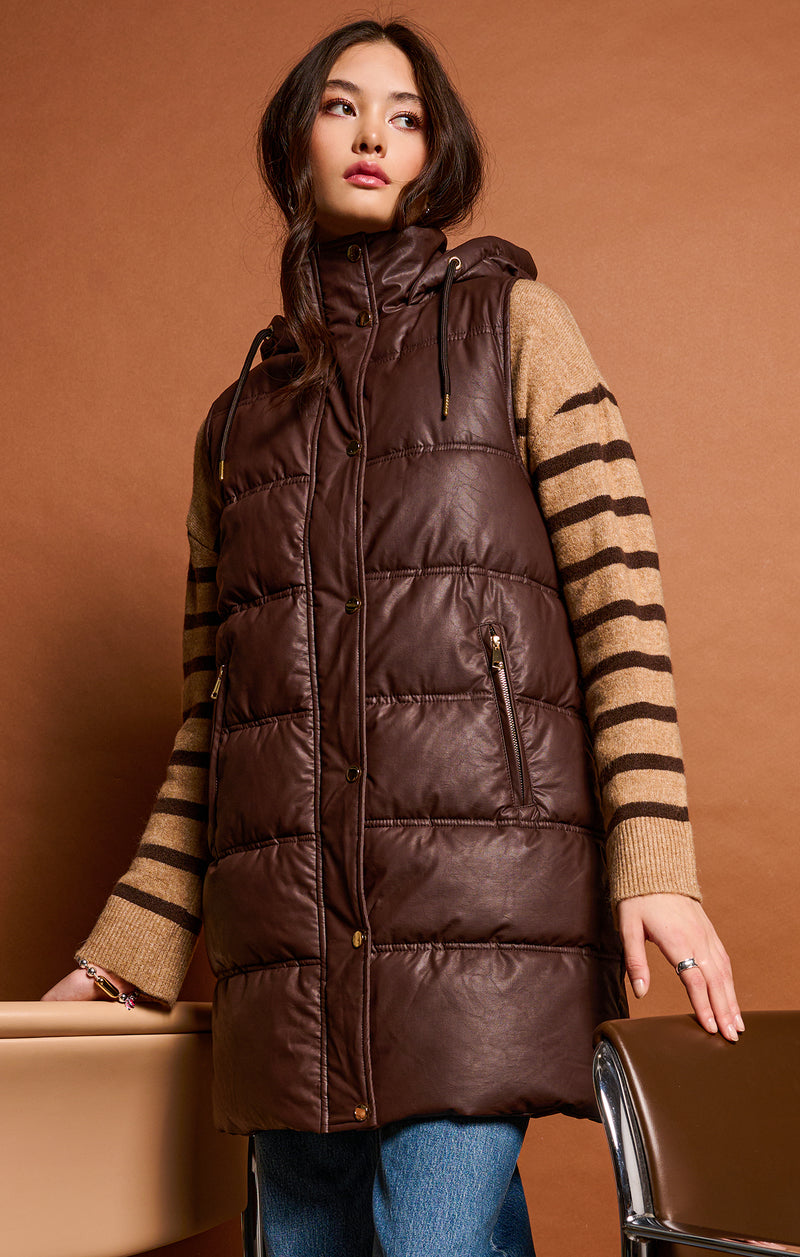 Layla Hooded Puffer Vest