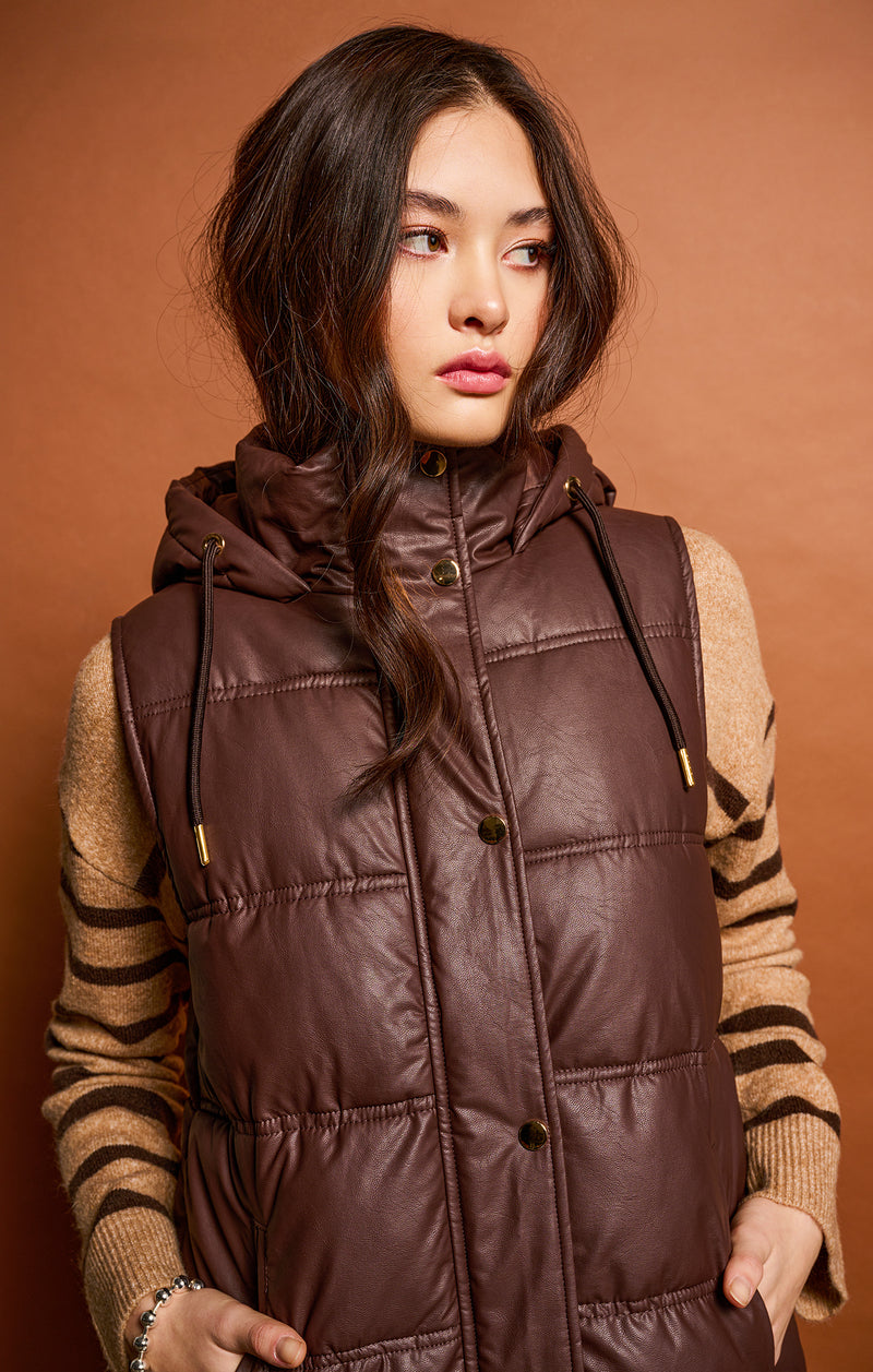 Layla Hooded Puffer Vest