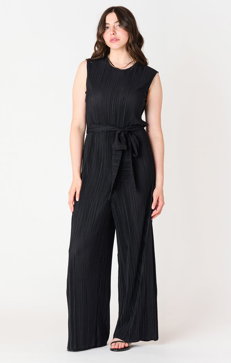 womens black tape all black dressy jumpsuit