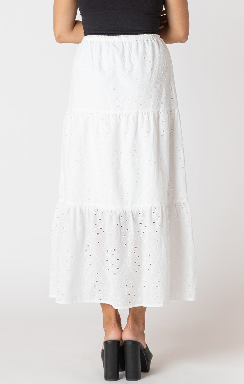 Belle Eyelet Maxi Skirt