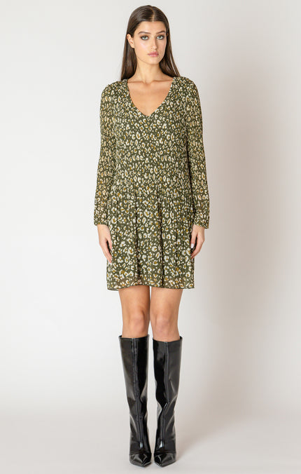 Forest Pleated Dress