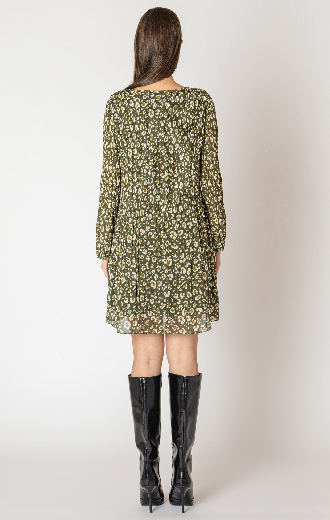 Forest Pleated Dress