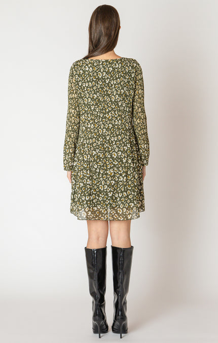 Forest Pleated Dress