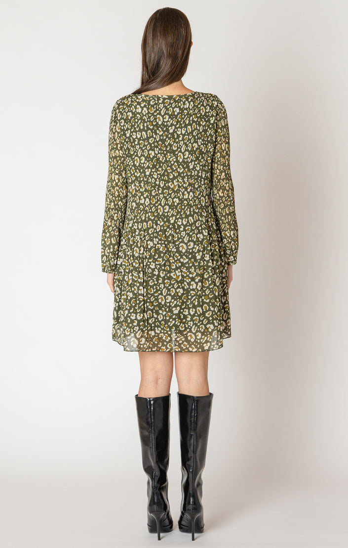 Forest Pleated Dress