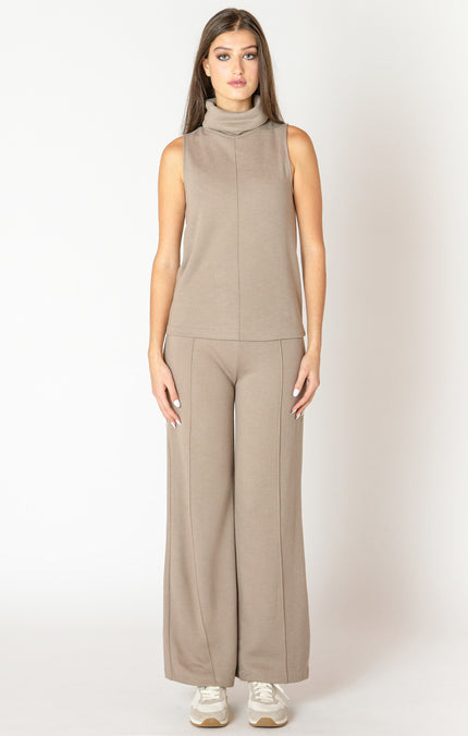 Almond Wide Leg Pant