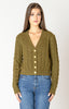 Black Tape Womens Clothing- green cardigan