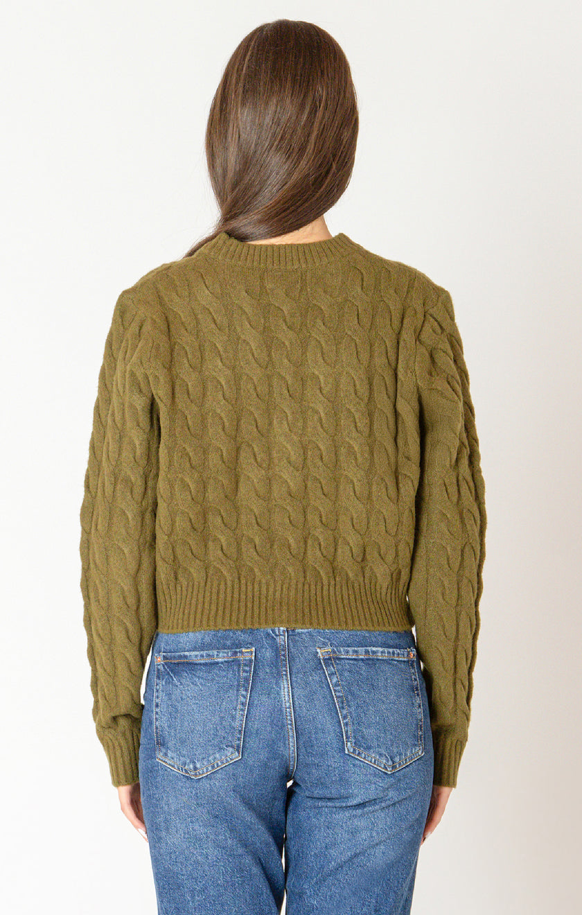Olive Knit Cardigan