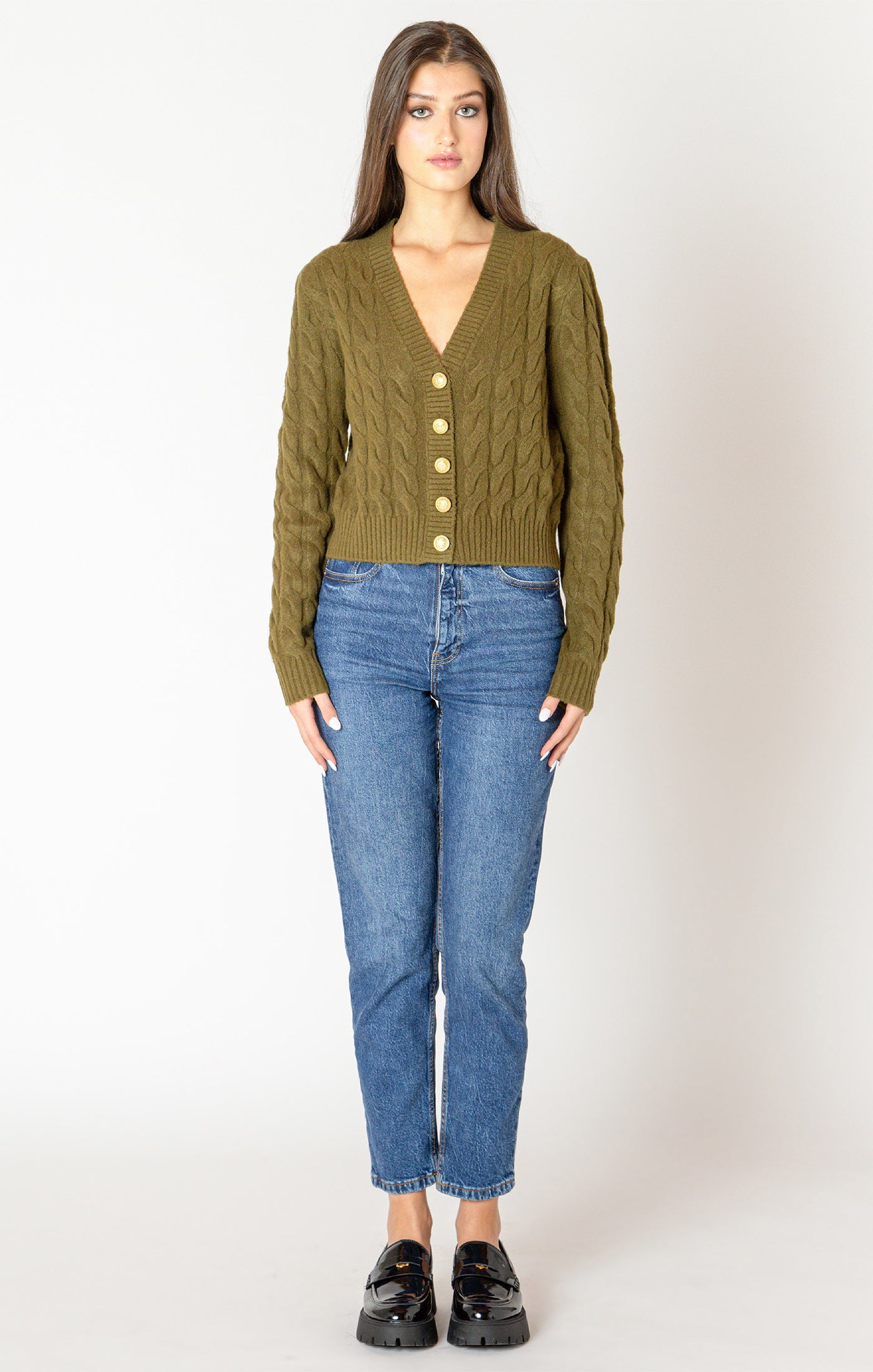 Olive Knit Cardigan