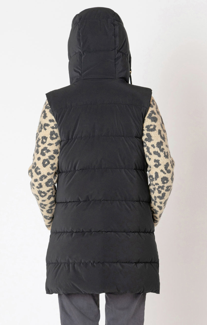 Hooded Curvy Puffer Vest