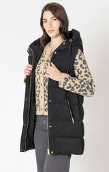 Hooded Curvy Puffer Vest