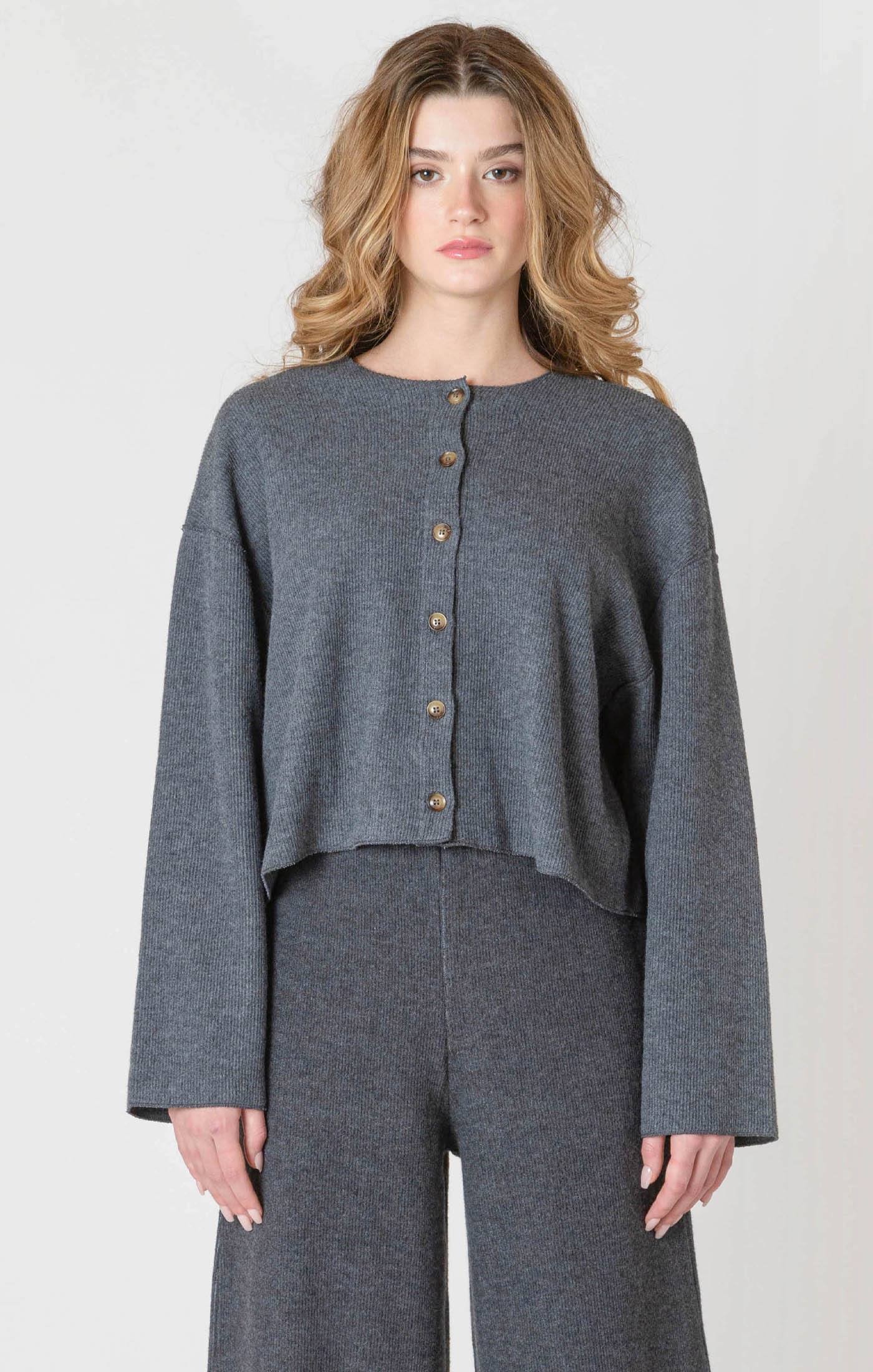 Women's ribbed cardigan