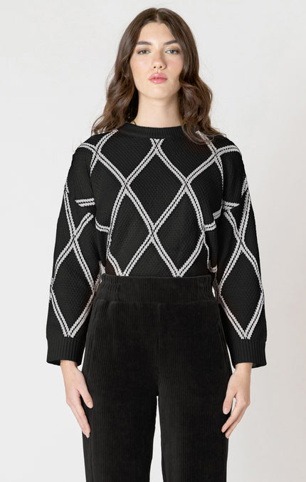 Women's knit patterned sweater