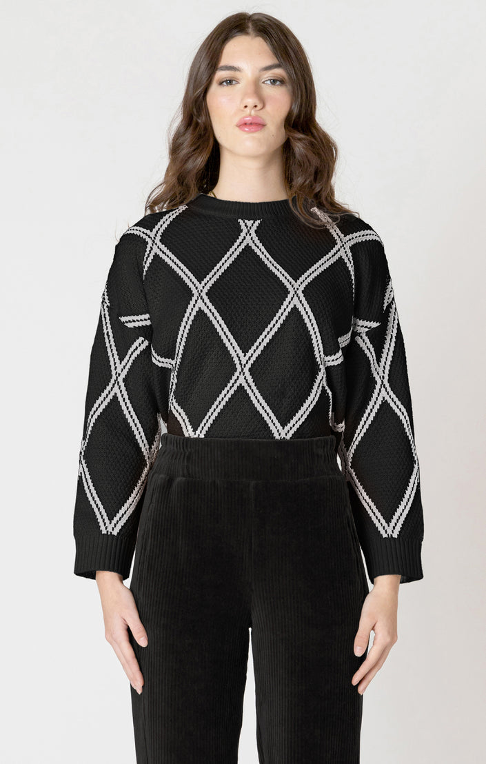 Women's knit patterned sweater