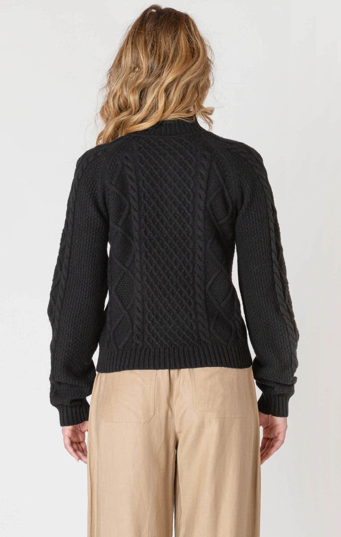 Veronica Half Zip Cable Sweater