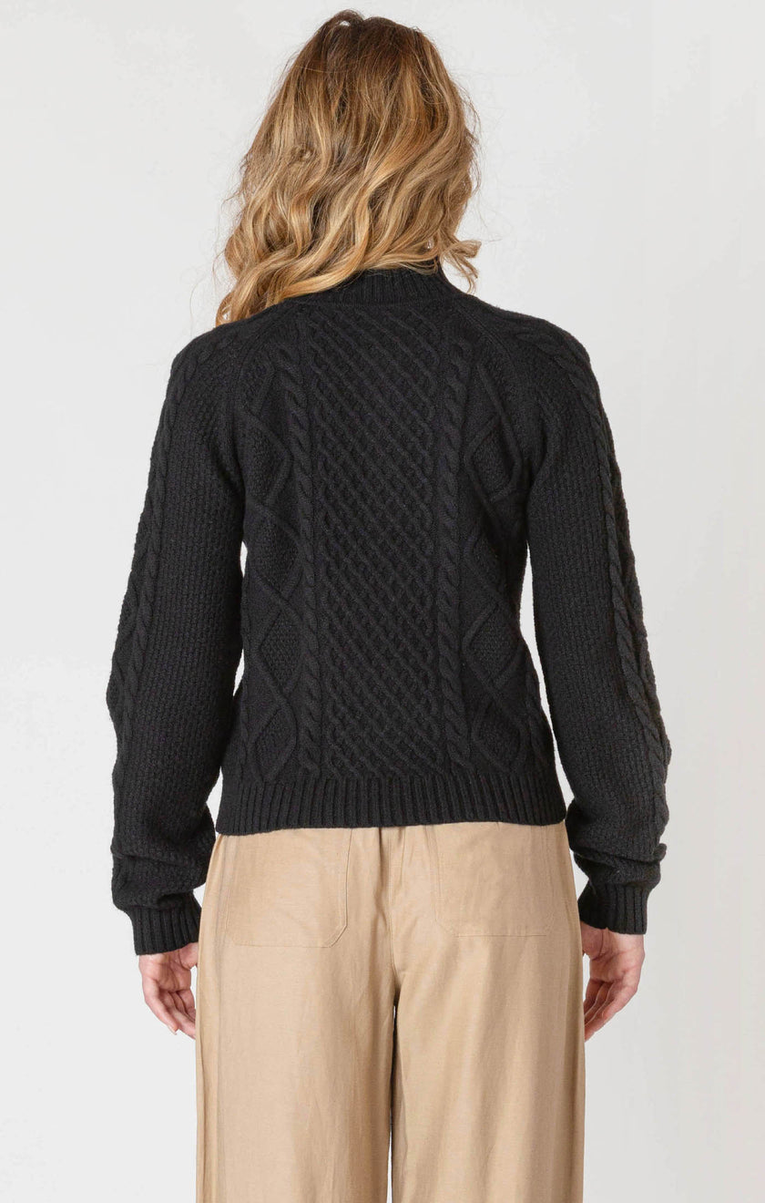 Veronica Half Zip Cable Sweater