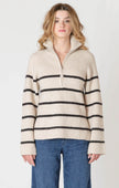 Women's half zip longline sweater