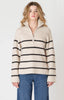 Women's half zip longline sweater