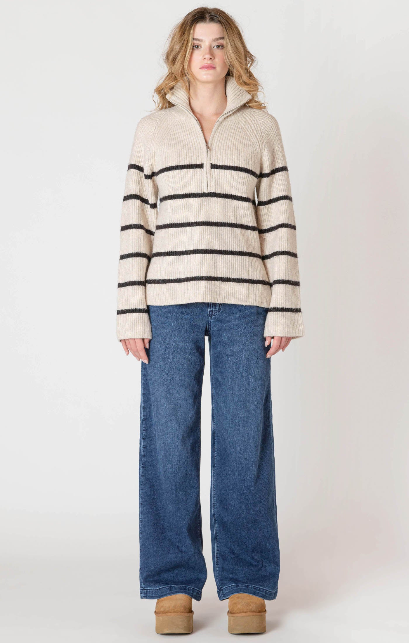 Kate Half Zip Longline Sweater