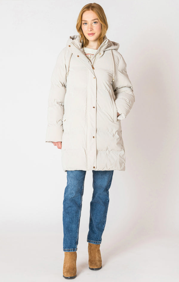 Women's hooded puffer coat