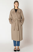 Women's long belted coat