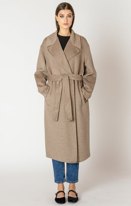 Women's long belted coat